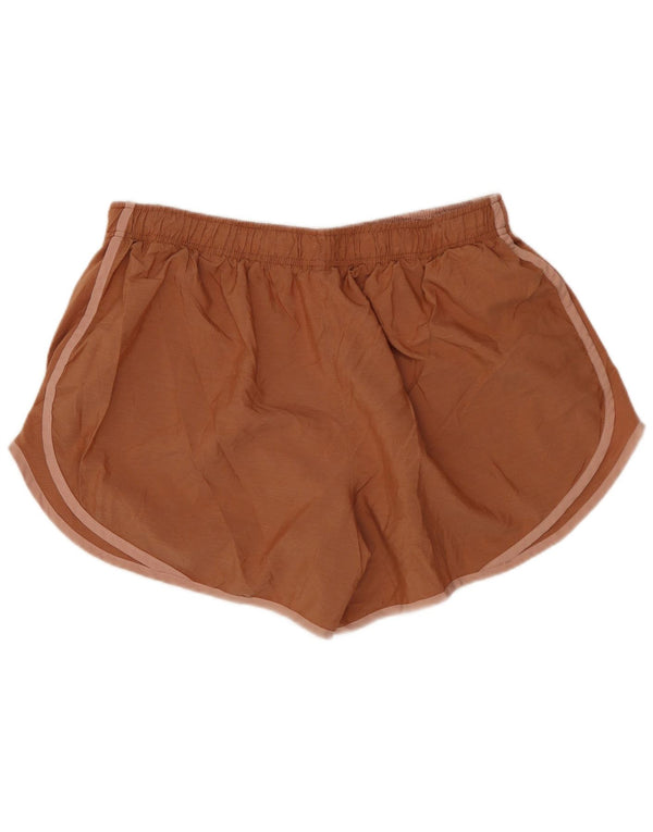 NIKE Womens Dri Fit Sport Shorts UK 18 XL  Brown Polyester