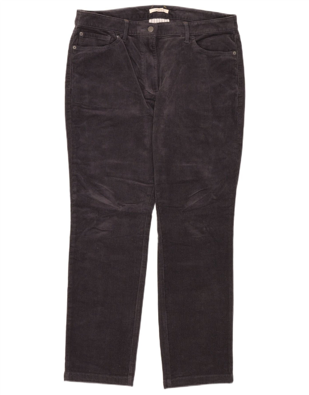 WHITE STUFF Muške ravne hlače od samta UK 16 Large W32 L32 Mornarsko plave