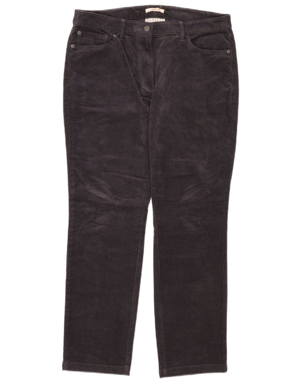 WHITE STUFF Muške ravne hlače od samta UK 16 Large W32 L32 Mornarsko plave