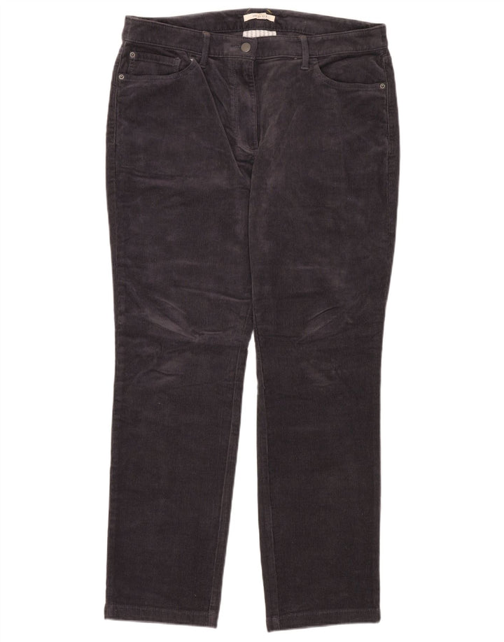 WHITE STUFF Muške ravne hlače od samta UK 16 Large W32 L32 Mornarsko plave