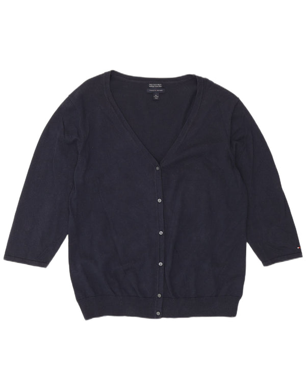 Tommy Hilfiger ženski džemper s 3/4 rukavima UK 20 2XL tamnoplavi