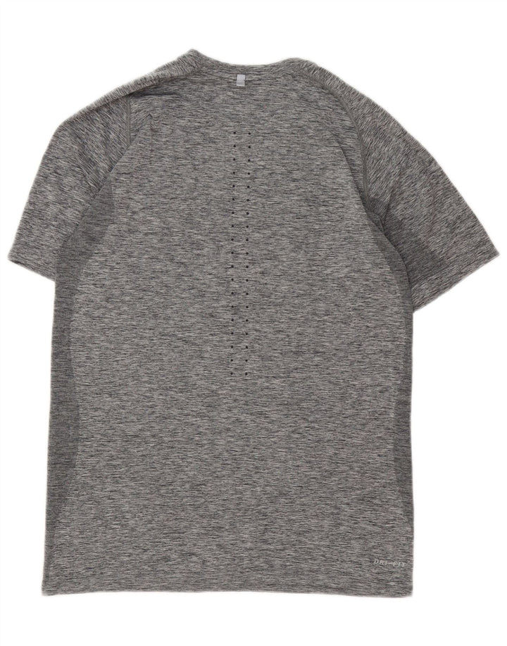 Nike Ženska majica kratkih rukava Dri Fit UK 14 Medium Grey Flected