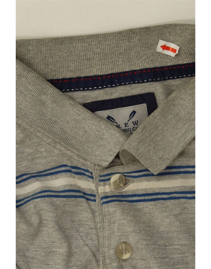 Crew Clothing Muška polo majica Srednje siva pamuk na pruge