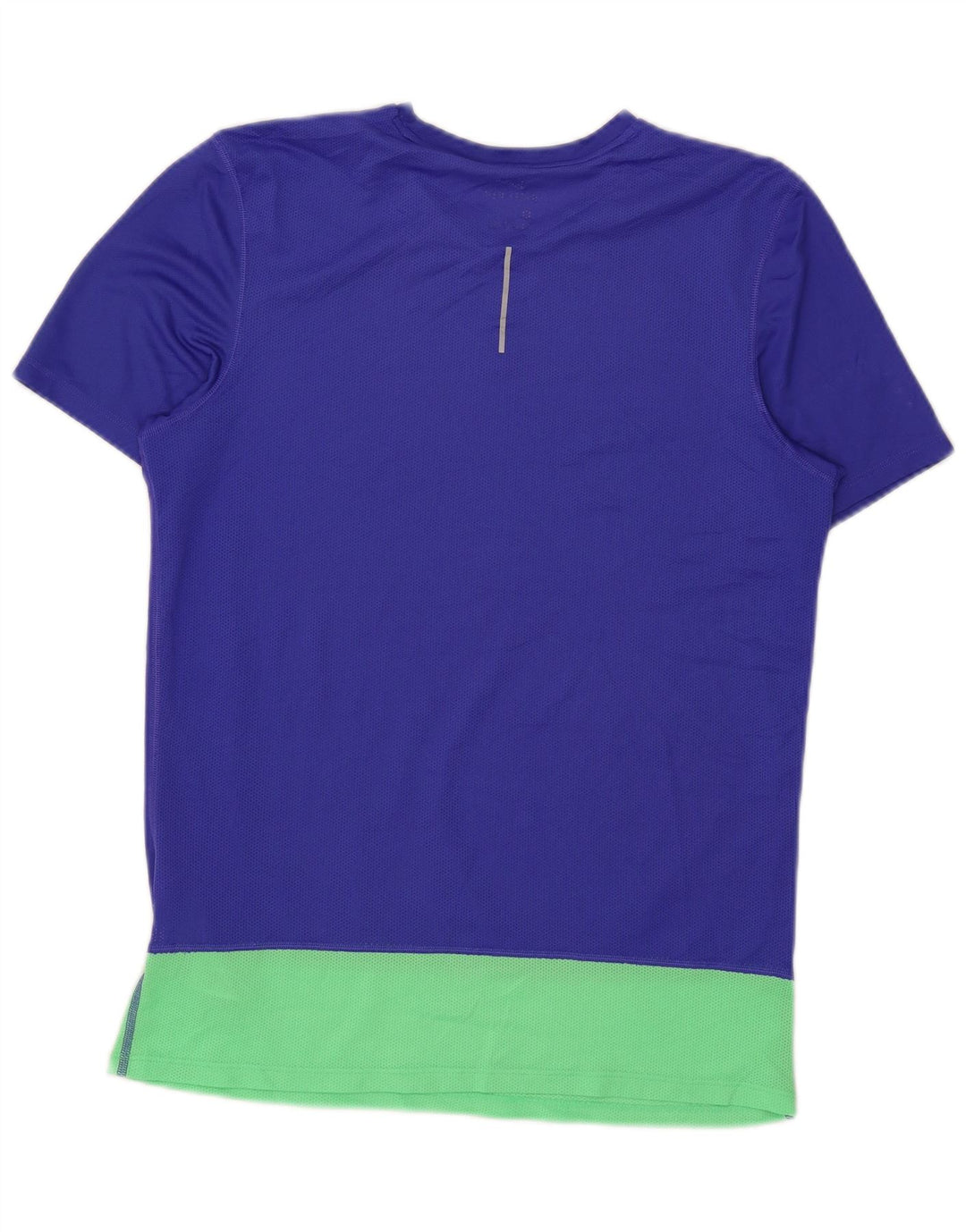 Nike Ženska Dri Fit majica kratkih rukava UK 14 Medium Blue Colourblock Poliester