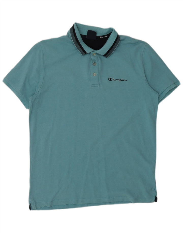CHAMPION Muška polo majica Large Blue Pamuk