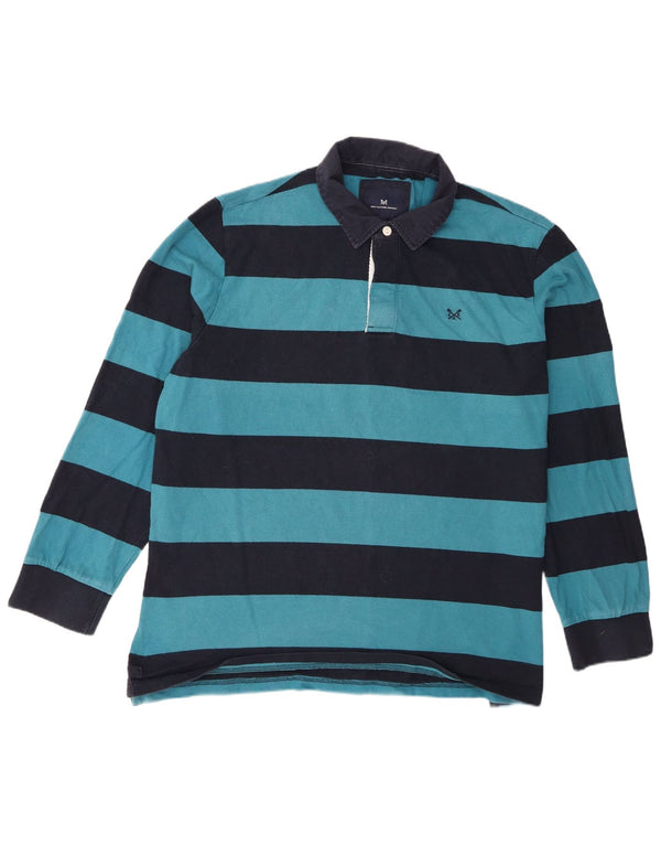 Crew Clothing Muška ragbi polo majica dugih rukava 2XL pamuk na plave pruge
