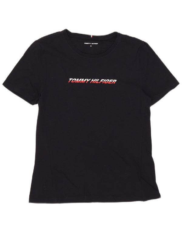 Tommy Hilfiger Ženska majica kratkih rukava s grafičkim motivima UK 12 srednje tamnoplavi pamuk