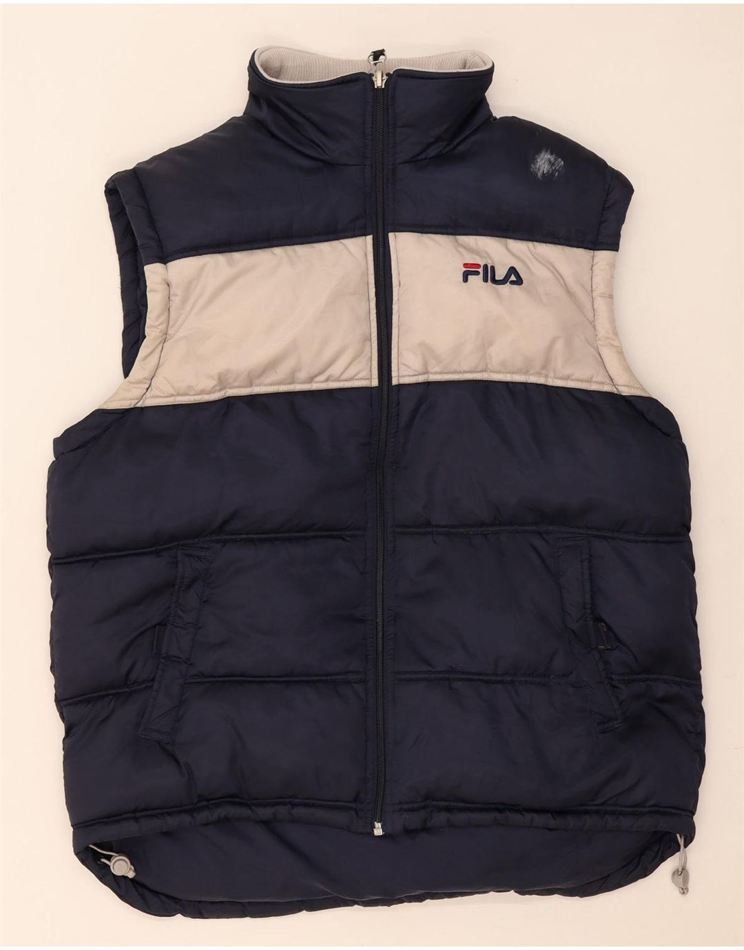 Fila muška podstavljena jakna UK 38 srednje tamnoplave poliamidne boje