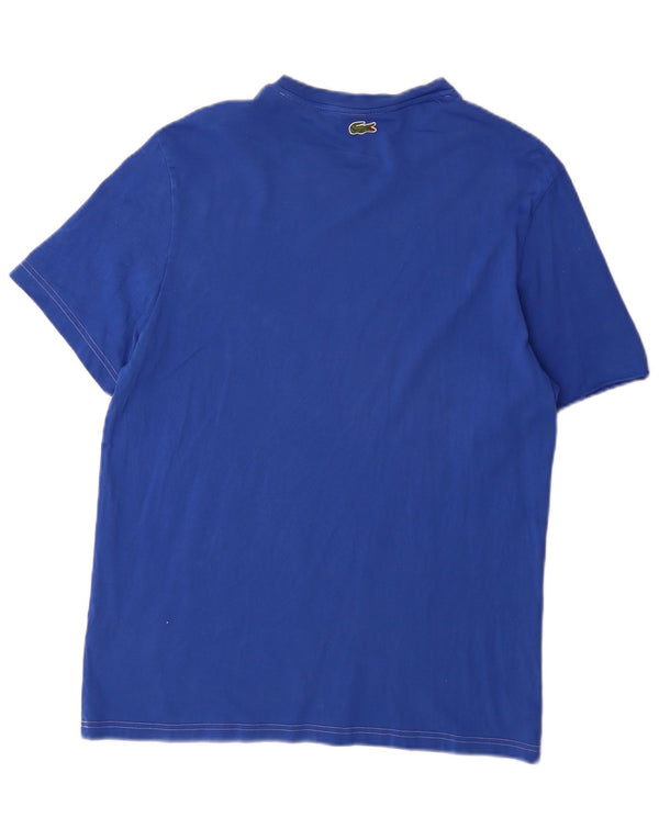 Lacoste muška majica kratkih rukava Regular Fit Graphic Top Veličina 5 velika plava pamuk
