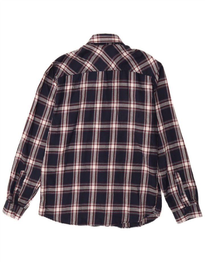 Jack & Jones muška košulja od flanela Srednje tamnoplava karirana pamuk