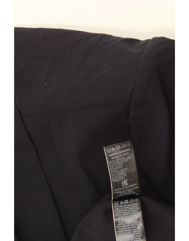 Marks & Spencer ženska jakna s otvorenim sakoom UK 20 2XL tamnoplavi poliester