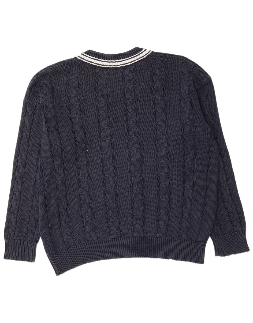 LACOSTE Muški džemper s V-izrezom, veličina 6 XL, tamnoplavi pamuk