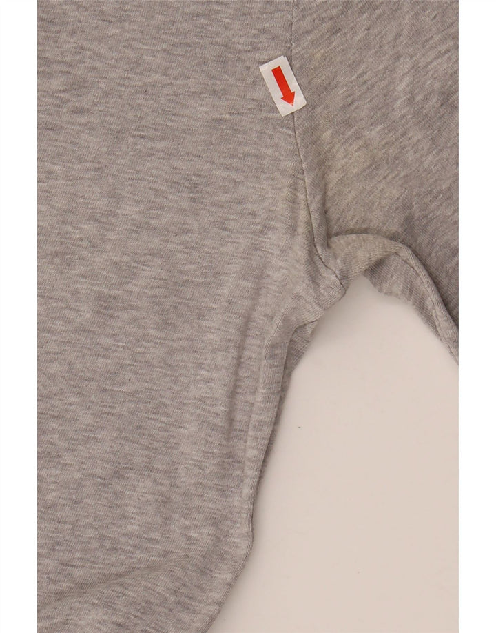 TOMMY HILFIGER Mens Slim Fit Top Long Sleeve Medium Grey Cotton