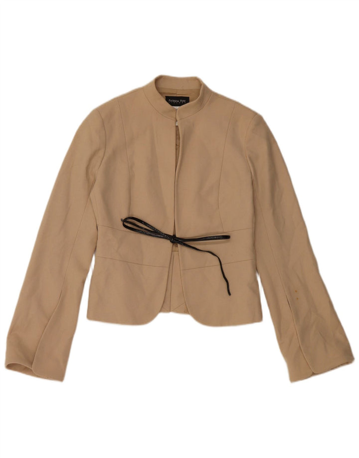 PATRIZIA PEPE Ženska jakna sako IT 40 Mala bež vuna