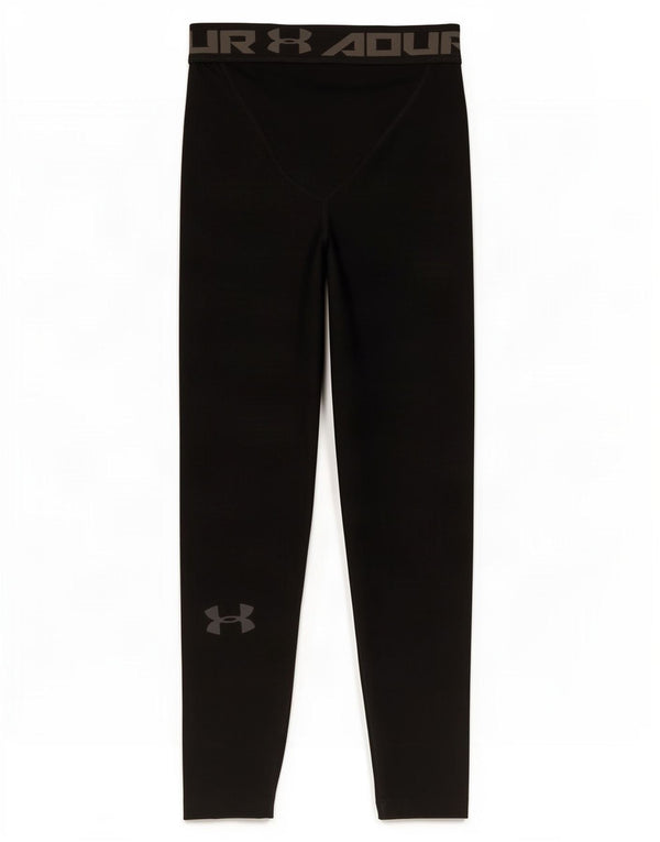 Under Armour Boys Graphic Leggings 11-12 Years Large Crni Poliester
