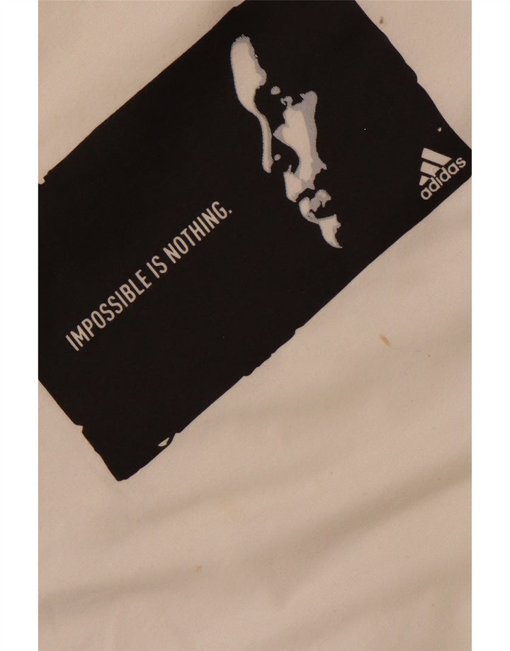 ADIDAS muška majica s grafičkim motivima, veliki bijeli pamuk