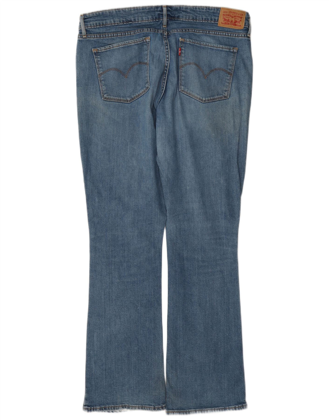 Levi's ženske 715 Bootcut traperice W32 L30 plavi pamuk