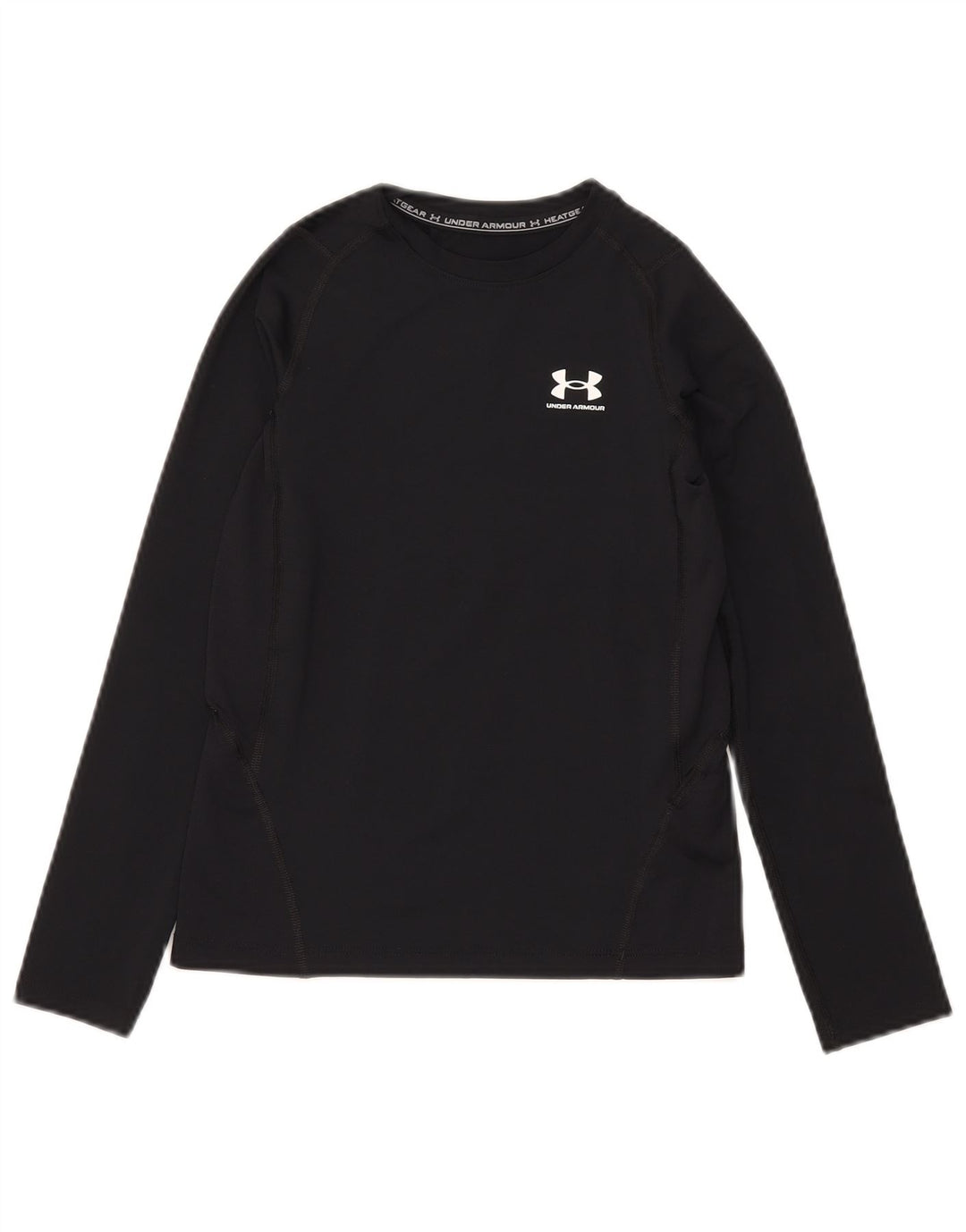 Under Armour Boys Heat Gear Top dugih rukava 9-10 godina srednje crna