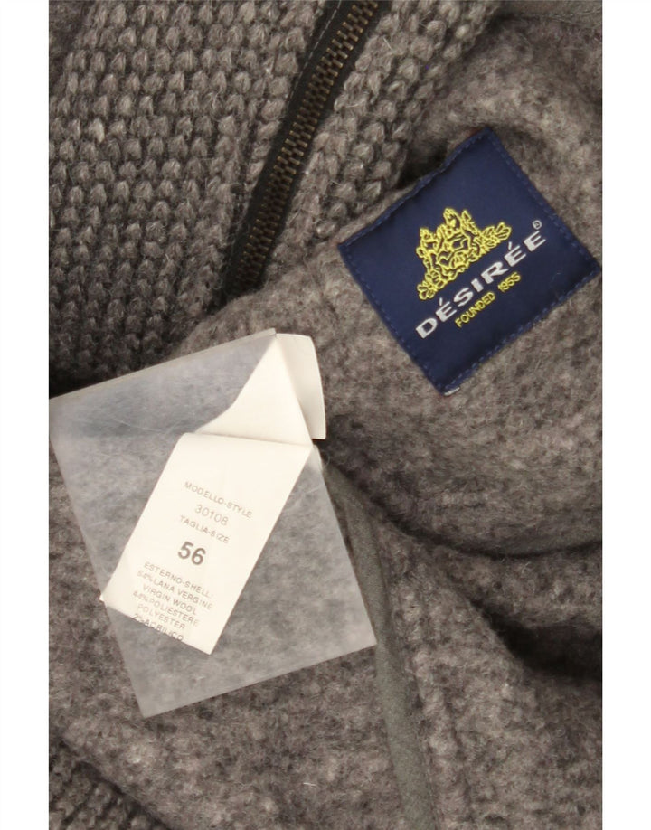 Desiree ženski duffle kaput s kapuljačom IT 56 3XL siva vuna