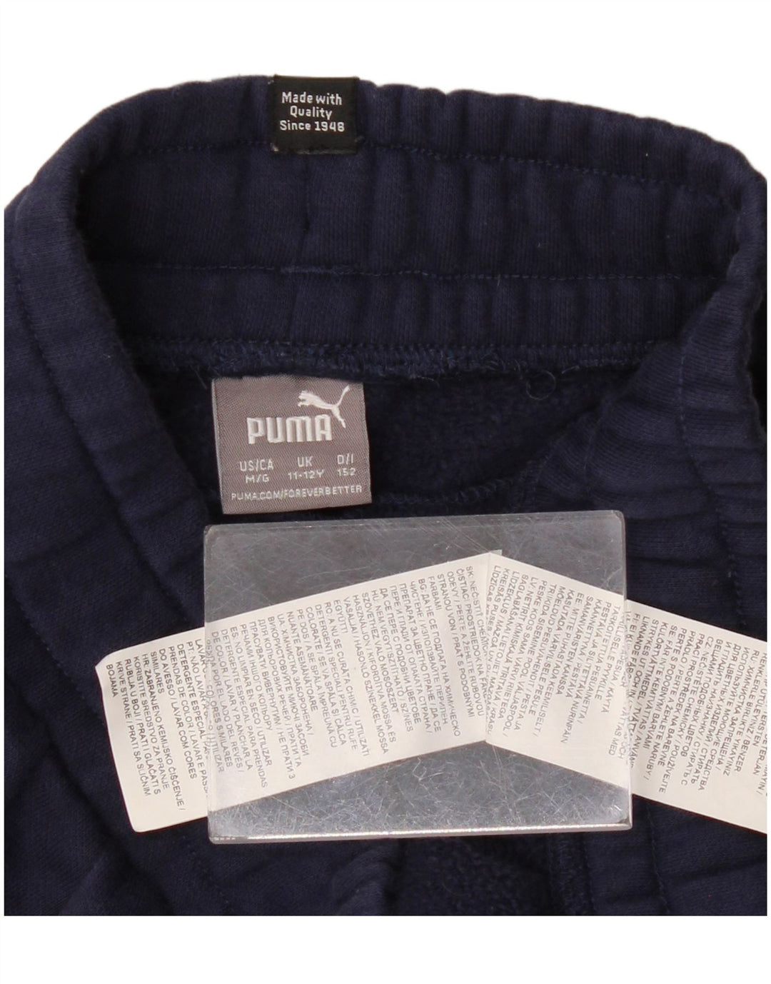 PUMA Trenirke Hlače Joggers 11-12 godina tamnoplavi pamuk