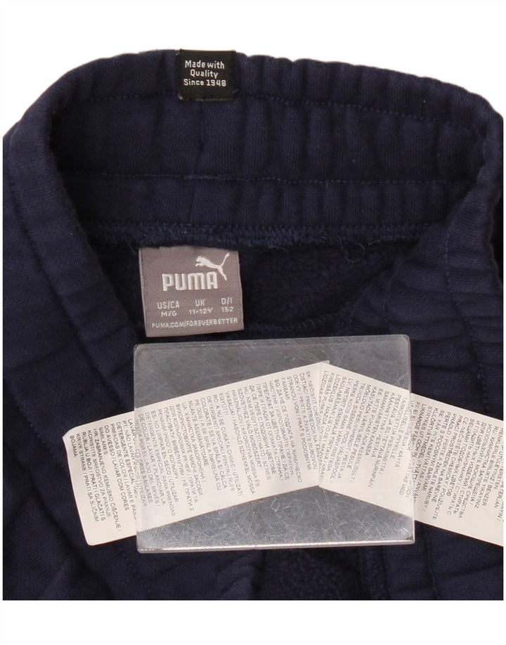 PUMA Trenirke Hlače Joggers 11-12 godina tamnoplavi pamuk