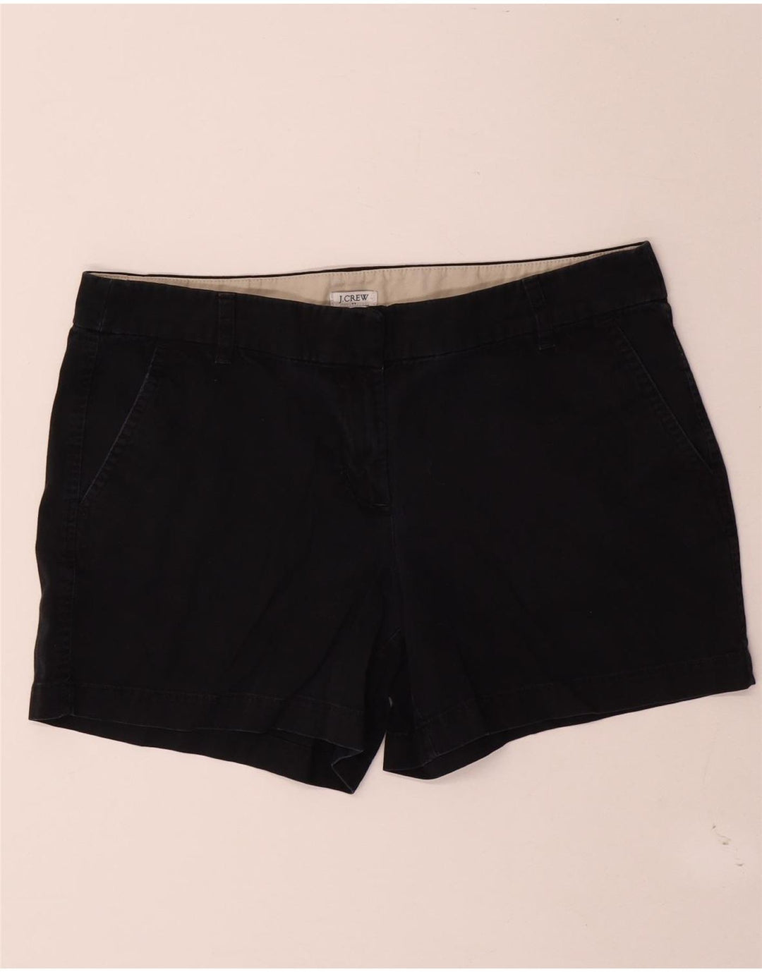 J. Crew Ženske chino kratke hlače US 10 Large W34 crni pamuk