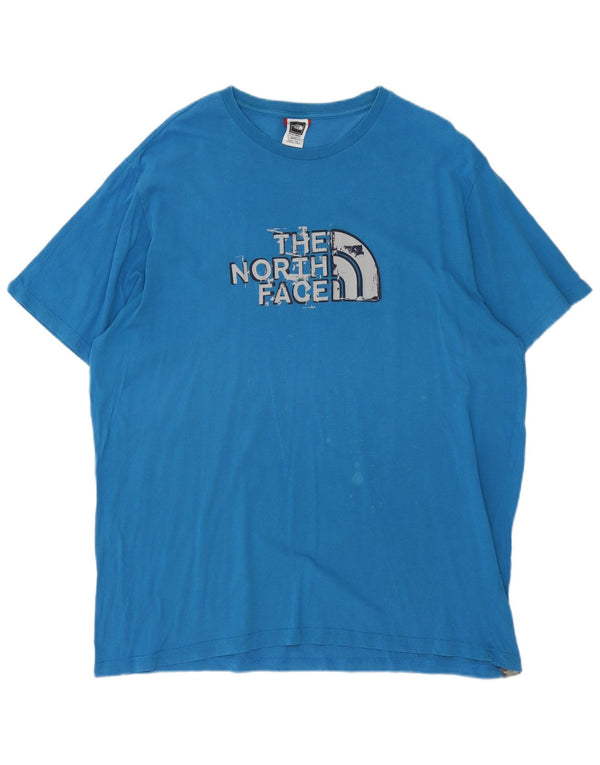 Plava muška majica s grafičkim motivima The North Face XL