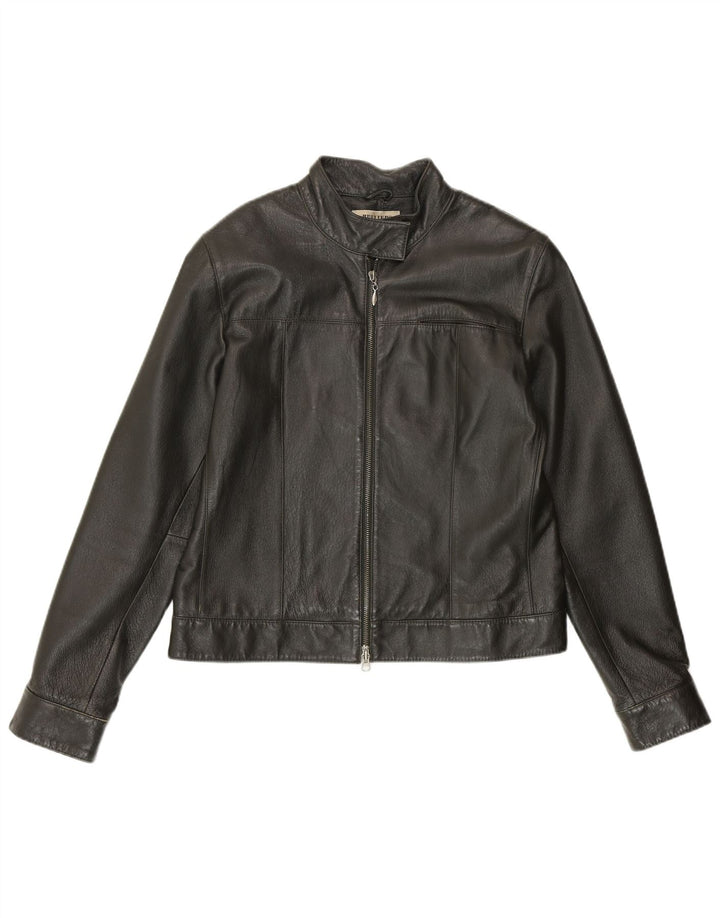 HELLINE ženska kožna jakna UK 14 Srednje zelena koža