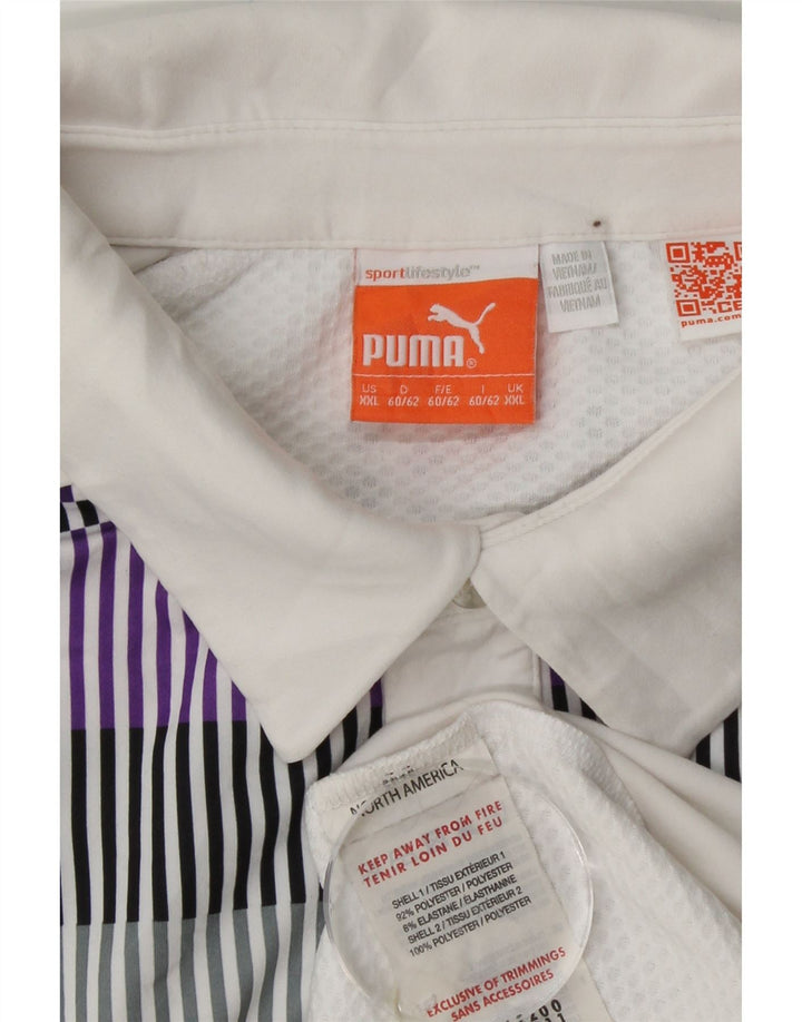 PUMA muška polo majica 2XL poliester s bijelim prugama