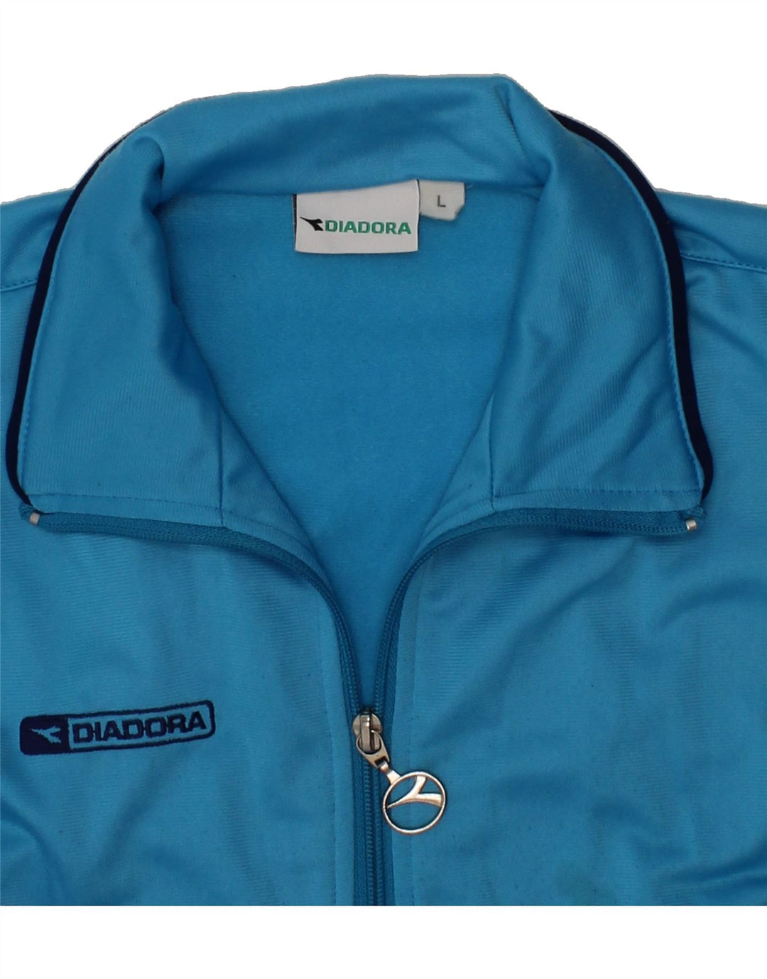 DIADORA Boys Tracksuit Top Jacket 9-10 Years Large Blue Vintage Diadora and Second-Hand Diadora from Messina Hembry 