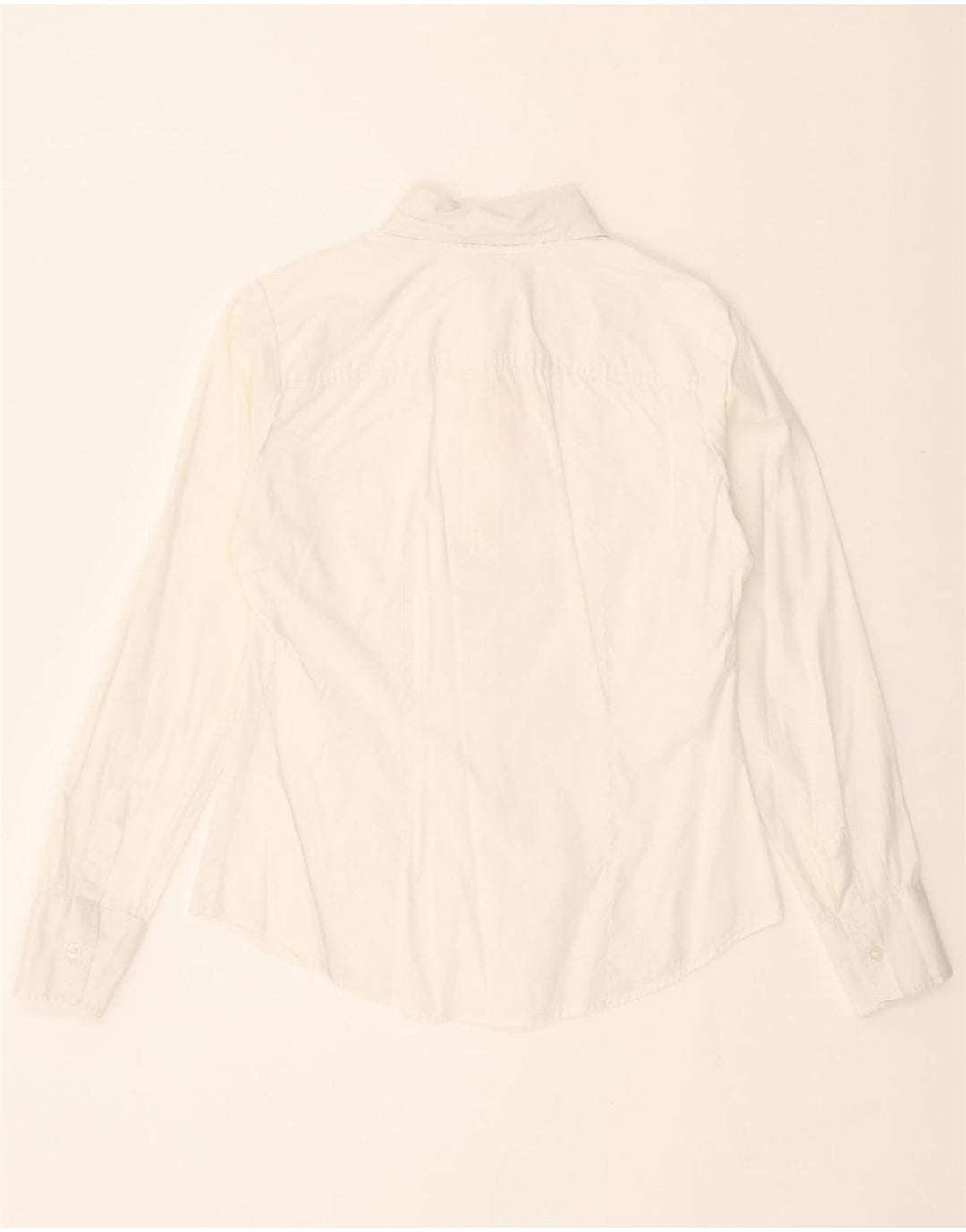 BENETTON Womens Shirt UK 14 Medium White Vintage Benetton and Second-Hand Benetton from Messina Hembry 