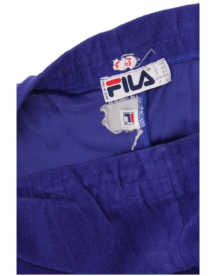 FILA muške trenirke od flisa IT 48 srednje plave