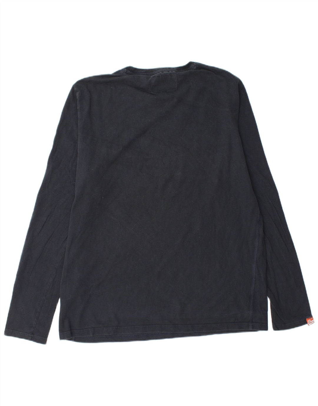 SUPERDRY muška grafička majica dugih rukava 2XL tamnoplavi pamuk