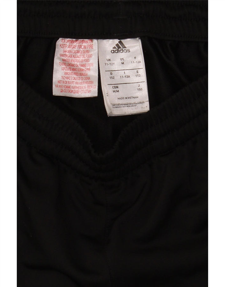 Adidas Hlače za trenirku za dječake 11-12 godina crne poliesterske