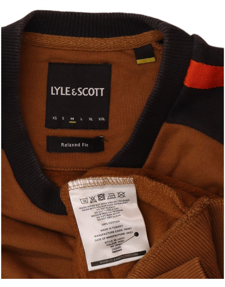 Lyle & Scott muški džemper srednje smeđe boje, pamuk