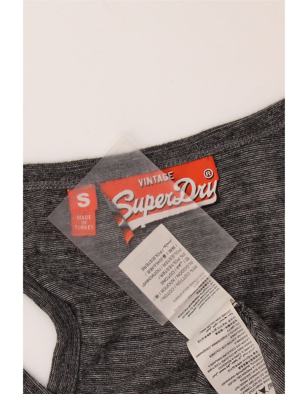 SUPERDRY Ženski grafički prsluk UK 10 Mali sivi flekasti pamuk