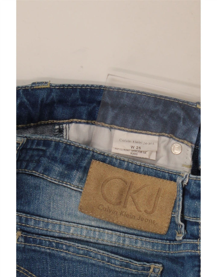 CALVIN KLEIN Ženske ravne traperice W25 L33 Plave