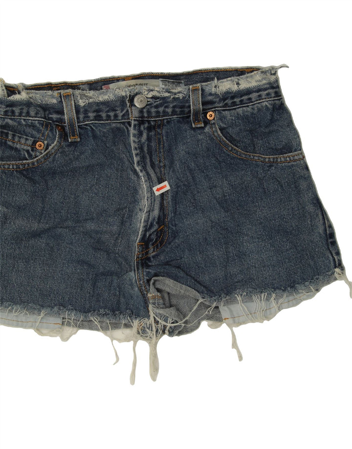 LEVI'S Womens 517 Denim Shorts W30 Medium Blue Cotton Vintage Levi's and Second-Hand Levi's from Messina Hembry 
