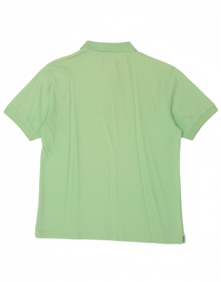 FILA Mens Polo Shirt IT 52 Large Green Cotton