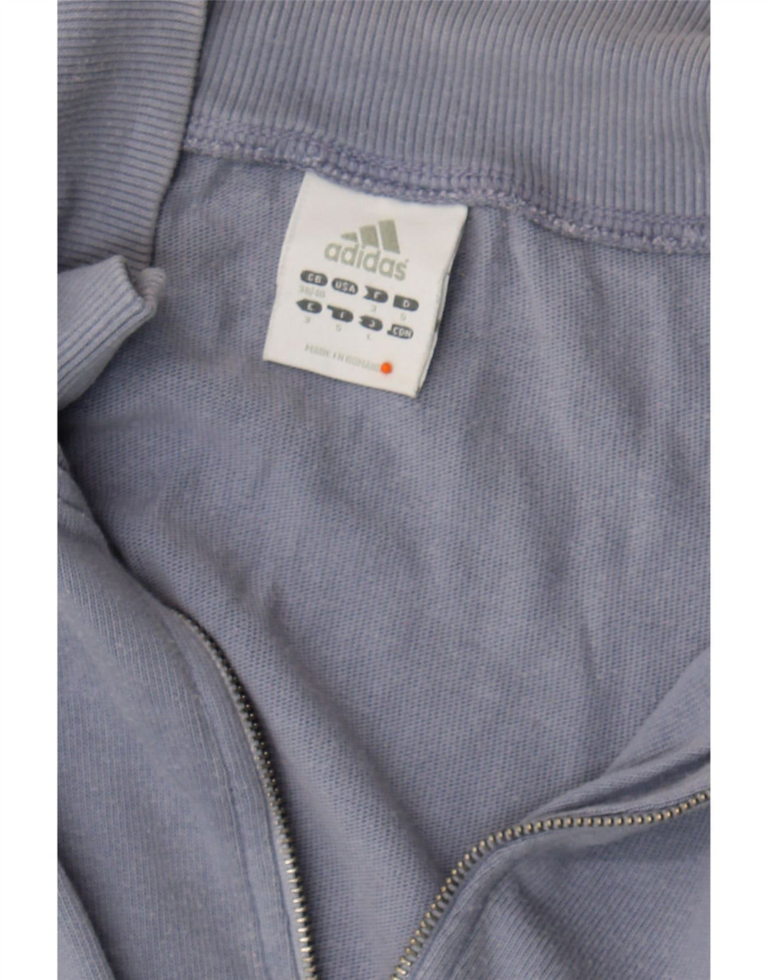 ADIDAS Mens Tracksuit Top Jacket UK 38/40 Medium Blue Cotton Vintage Adidas and Second-Hand Adidas from Messina Hembry 