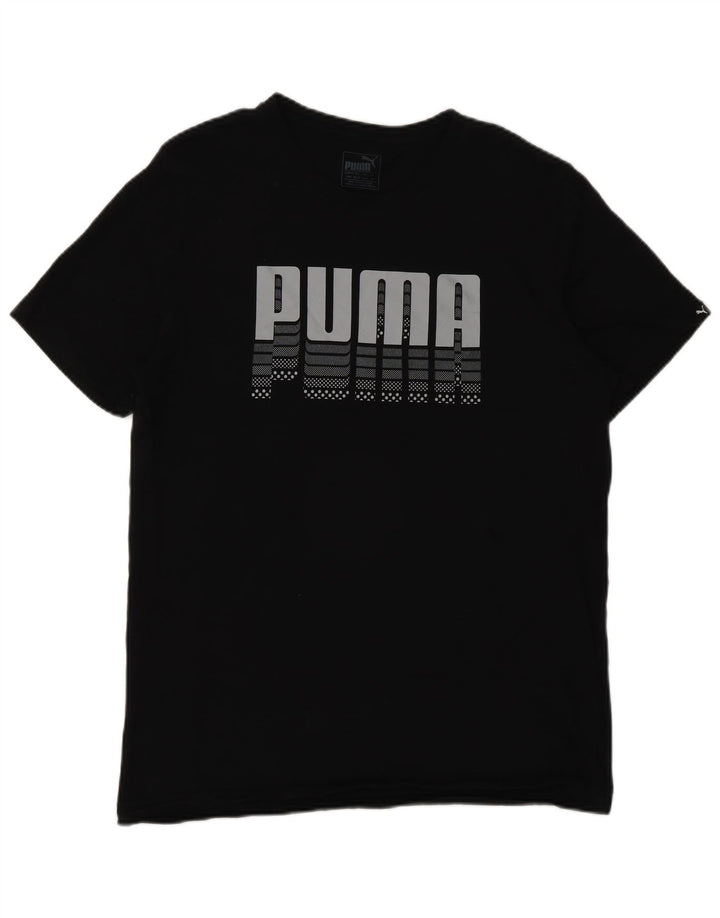 Puma muška majica s grafičkim motivima srednje crna