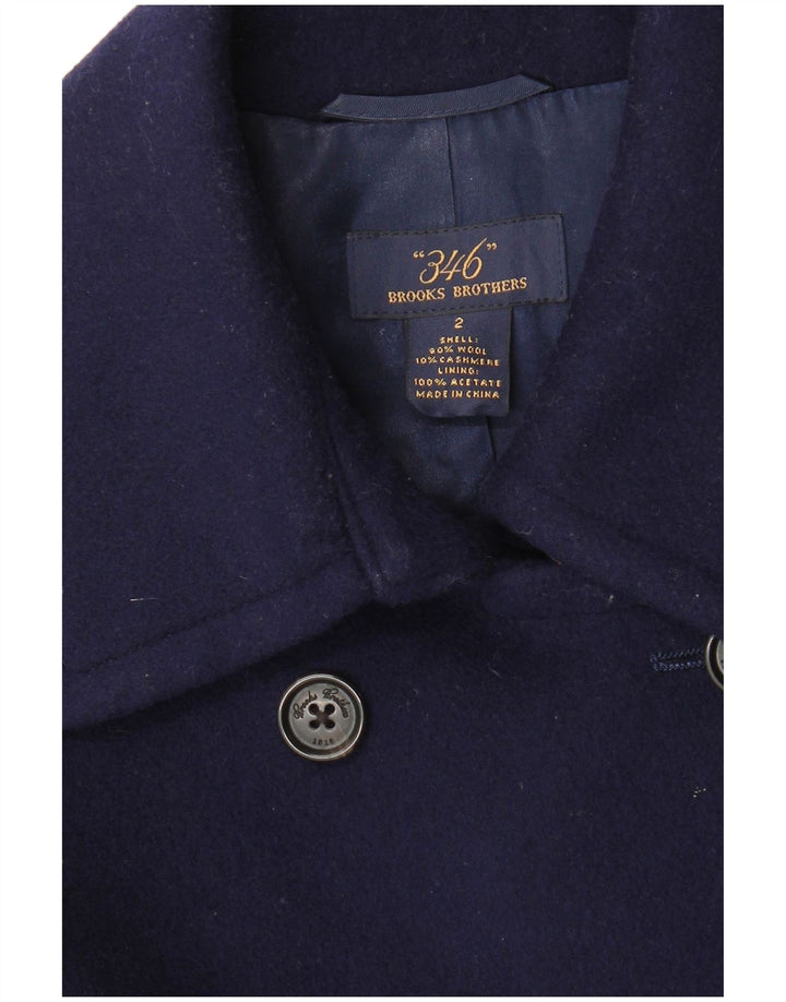 Brooks Brothers ženski graškasti kaput US 2 XS tamnoplava vuna