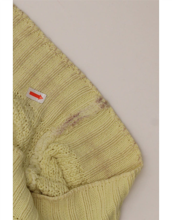 BENETTON ženski džemper s okruglim izrezom IT 50 XL Žuti pamuk