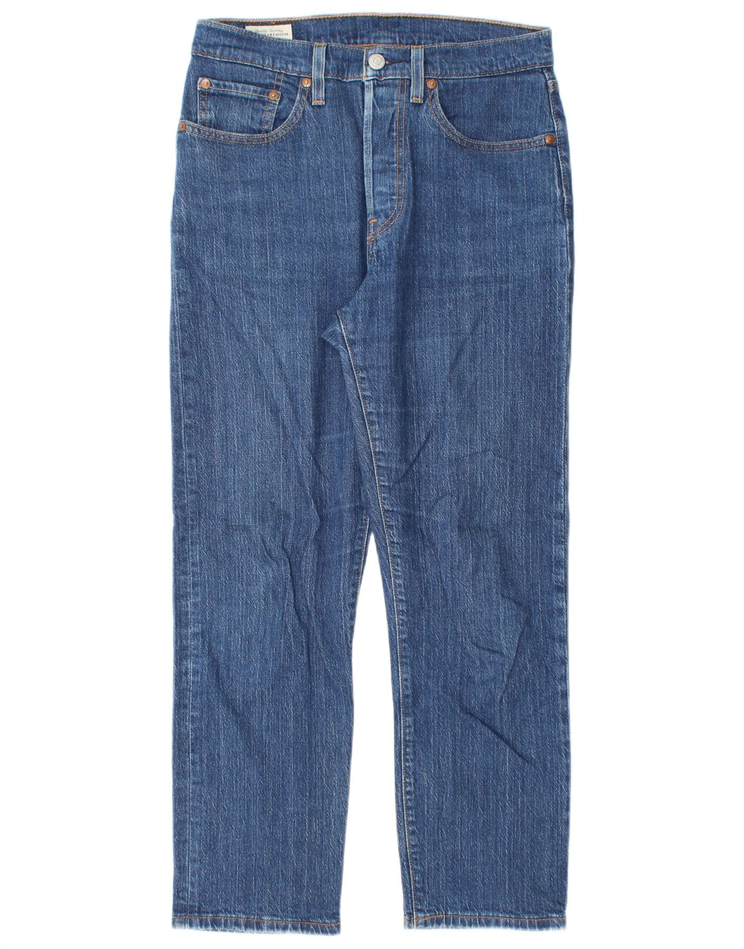 Levi's ženske 501 ravne traperice W27 L26 plavi pamuk