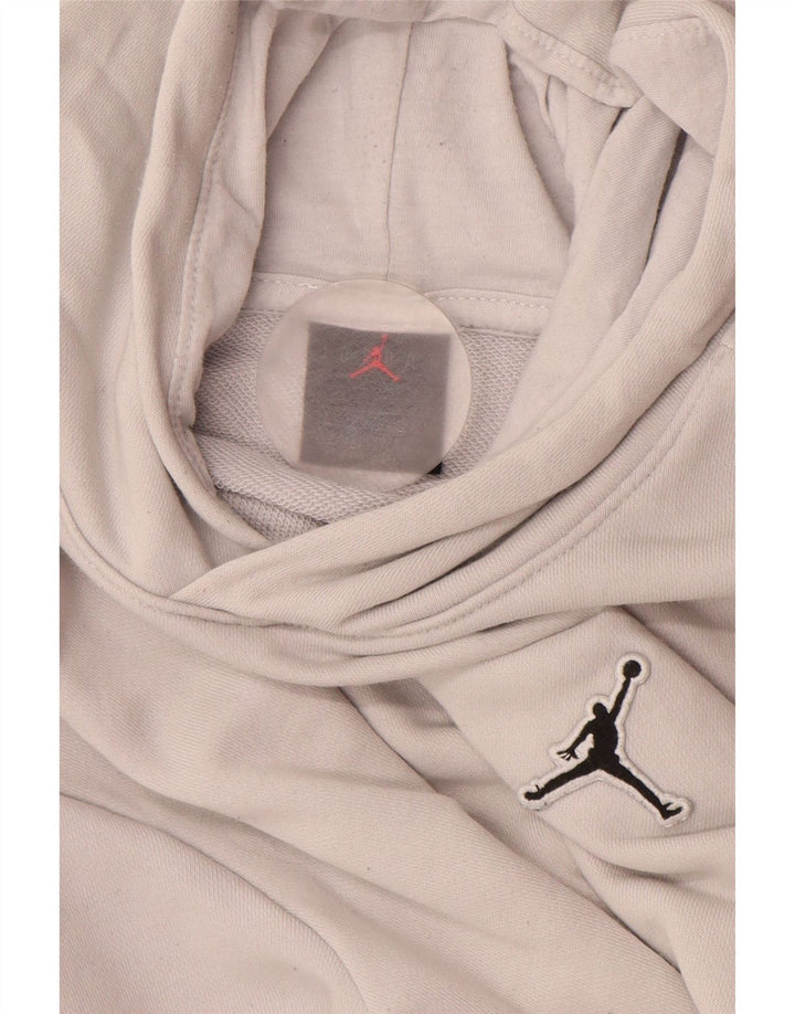 JORDAN majica s kapuljačom za dječake 12-13 godina, veliki sivi pamuk