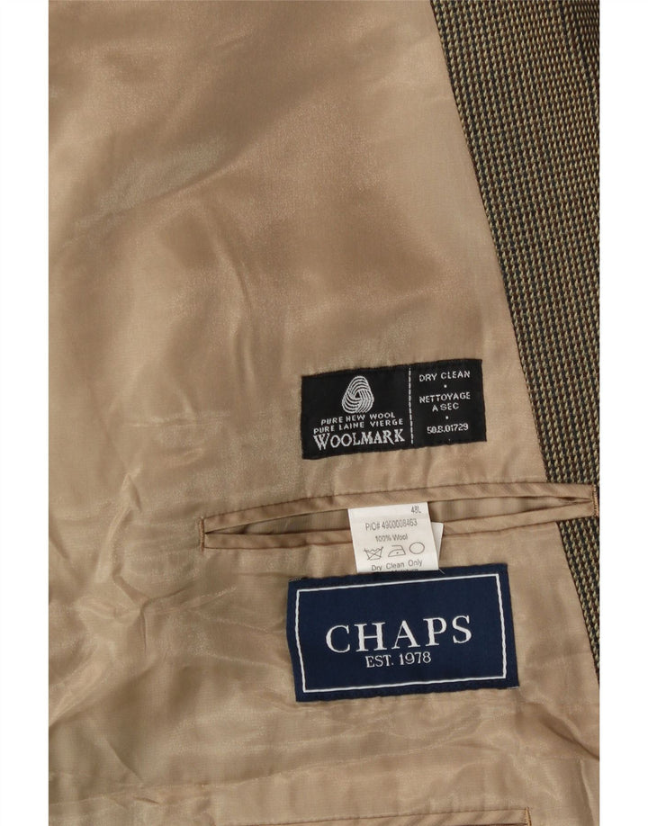 Chaps muška jakna sa 2 gumba UK 48 4XL kaki nova vuna