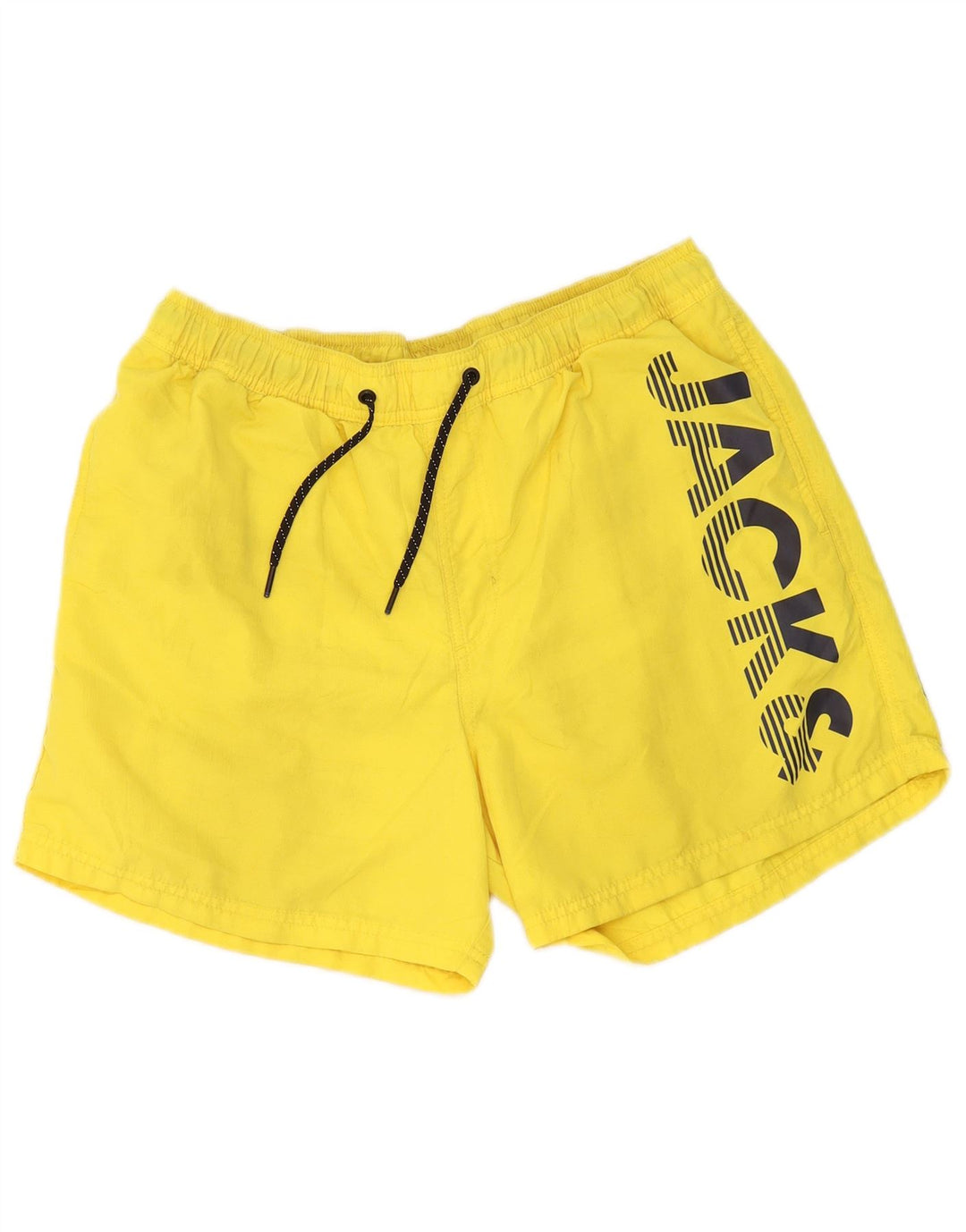 Jack & Jones muške kratke hlače za kupanje s grafičkim motivima, veliki žuti poliester