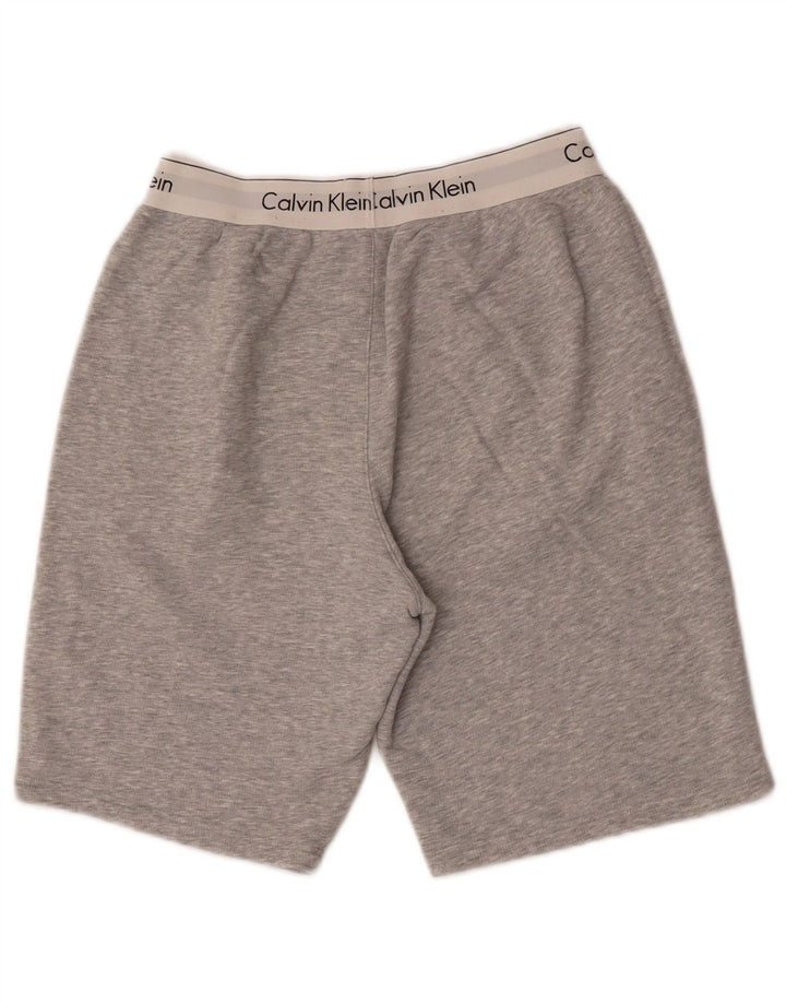 Calvin Klein muške kratke sportske kratke hlače s grafičkim motivima male sive pamučne boje
