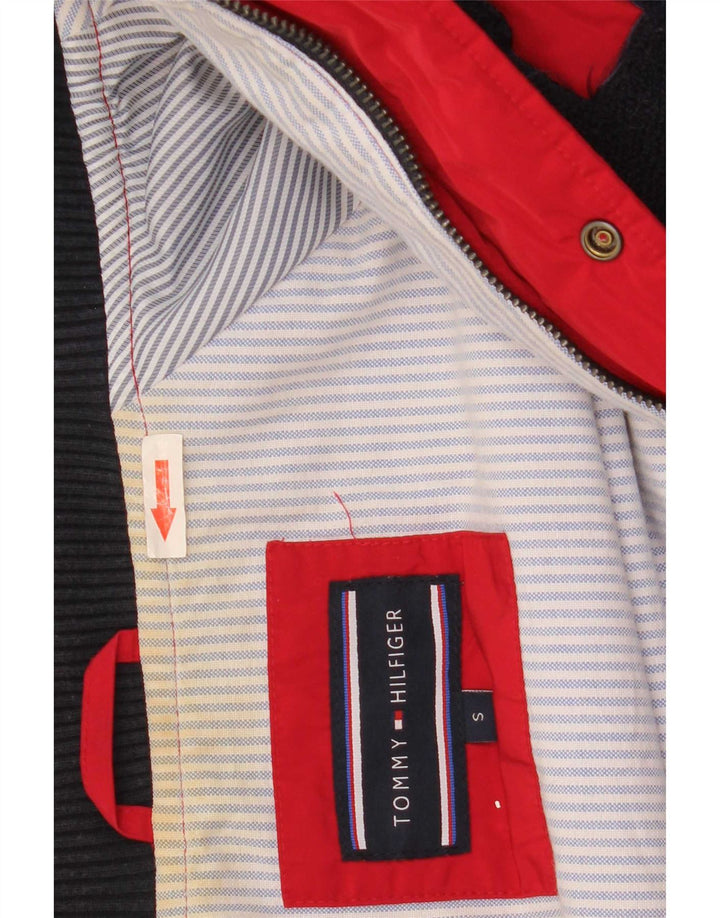Tommy Hilfiger muška grafička bomber jakna UK 36 Small Red Colourblock