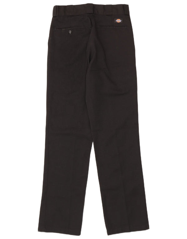 Dickies muške ravne chino hlače originalnog kroja W30 L34 crni poliester